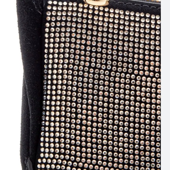 Michael Kors Kendall Sm bracelet pouchette leather gold NWTs black rhinestones - Picture 5 of 9